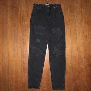bdg ripped mom jeans (black)- price is negotiable
